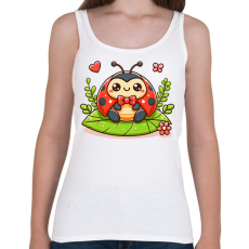PRINTFASHION Cute Ladybug - Női atléta - Fehér