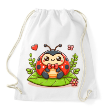 PRINTFASHION Cute Ladybug - Sportzsák, Tornazsák - Fehér tornazsák