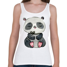 PRINTFASHION Cute Panda girl - Női atléta - Fehér