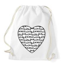 PRINTFASHION cute-panda-pattern- - Sportzsák, Tornazsák - Fehér tornazsák