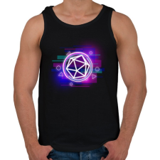 PRINTFASHION Cyber D20 - Férfi atléta - Fekete atléta, trikó