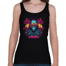 PRINTFASHION Cyberpunk majom - Női atléta - Fekete