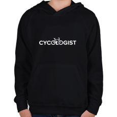 PRINTFASHION Cycle - Gyerek kapucnis pulóver - Fekete