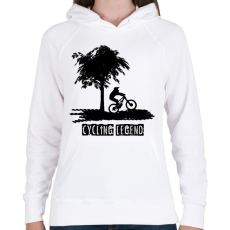 PRINTFASHION cycling legend - Női kapucnis pulóver - Fehér