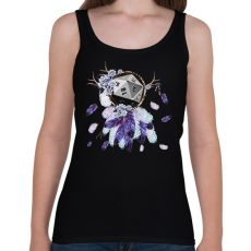 PRINTFASHION D20 Álomcsapda (lila) - Női atléta - Fekete