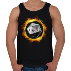 PRINTFASHION D20 körláng - Férfi atléta - Fekete