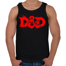 PRINTFASHION D&D - Férfi atléta - Fekete atléta, trikó