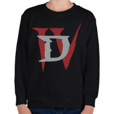 PRINTFASHION D IV - Gyerek pulóver - Fekete gyerek pulóver, kardigán