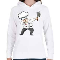PRINTFASHION Dab cheff - Női kapucnis pulóver - Fehér