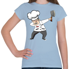 PRINTFASHION Dab cheff - Női póló - Világoskék női póló
