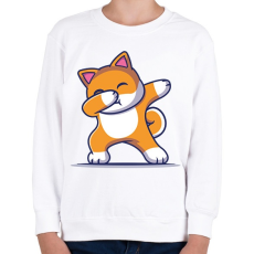 PRINTFASHION Dab dog  - Gyerek pulóver - Fehér
