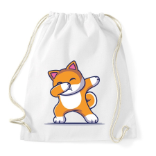 PRINTFASHION Dab dog  - Sportzsák, Tornazsák - Fehér tornazsák