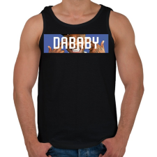 PRINTFASHION DaBaby - Férfi atléta - Fekete atléta, trikó