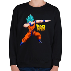 PRINTFASHION Dabbing Dragon Ball - Gyerek pulóver - Fekete