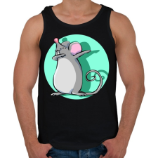 PRINTFASHION Dabbing egér - Férfi atléta - Fekete atléta, trikó