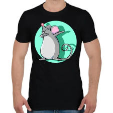 PRINTFASHION Dabbing egér - Férfi póló - Fekete férfi póló