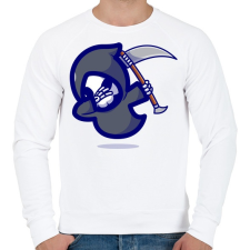 PRINTFASHION Dabbing Kaszás - Férfi pulóver - Fehér férfi pulóver, kardigán