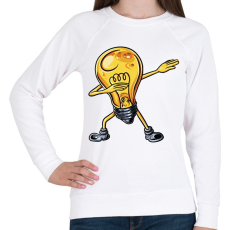 PRINTFASHION Dabbing - Női pulóver - Fehér