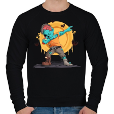 PRINTFASHION Dabbing zombi - Férfi pulóver - Fekete férfi pulóver, kardigán