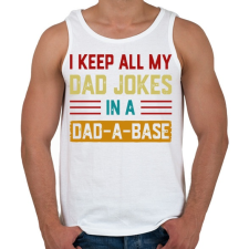 PRINTFASHION DAD-A-BASE - Férfi atléta - Fehér atléta, trikó