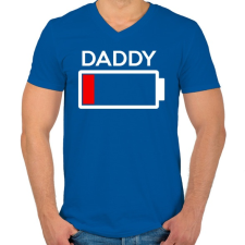 PRINTFASHION DADDY2.png - Férfi V-nyakú póló - Királykék férfi póló