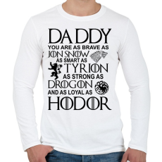 PRINTFASHION Daddy GOT - Férfi hosszú ujjú póló - Fehér