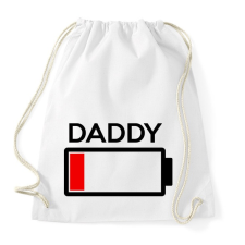 PRINTFASHION DADDY - Sportzsák, Tornazsák - Fehér tornazsák