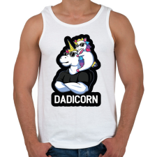 PRINTFASHION Dadicorn - Férfi atléta - Fehér atléta, trikó