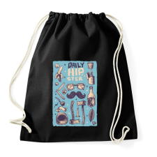 PRINTFASHION Daily Hipster - Sportzsák, Tornazsák - Fekete tornazsák
