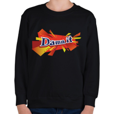 PRINTFASHION daim damnit - Gyerek pulóver - Fekete