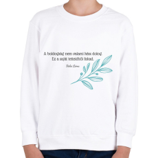PRINTFASHION Dalai Láma - 2 - Gyerek pulóver - Fehér