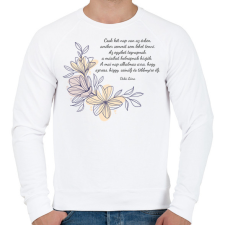 PRINTFASHION Dalai Láma idézet - Férfi pulóver - Fehér férfi pulóver, kardigán