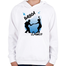PRINTFASHION Dalboa dance - Gyerek kapucnis pulóver - Fehér gyerek pulóver, kardigán