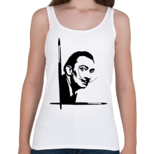 PRINTFASHION Dalí - Női atléta - Fehér női trikó