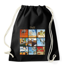 PRINTFASHION Dalí - részletek - Sportzsák, Tornazsák - Fekete tornazsák