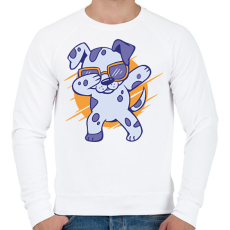 PRINTFASHION Dalmata - Férfi pulóver - Fehér