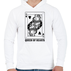 PRINTFASHION Dáma - Férfi kapucnis pulóver - Fehér