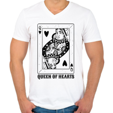 PRINTFASHION Dáma - Férfi V-nyakú póló - Fehér