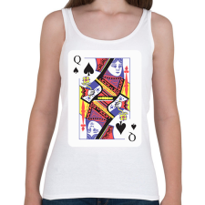 PRINTFASHION Dáma pikk - Női atléta - Fehér női trikó