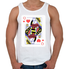 PRINTFASHION Dáma szív - Férfi atléta - Fehér