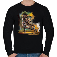 PRINTFASHION damvad festmeny - Férfi pulóver - Fekete