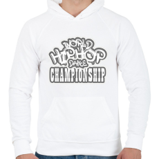 PRINTFASHION Dance championship - Férfi kapucnis pulóver - Fehér