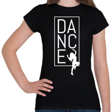 PRINTFASHION Dance (white) - Női póló - Fekete női póló