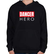 PRINTFASHION DANCER HERO - Gyerek kapucnis pulóver - Fekete