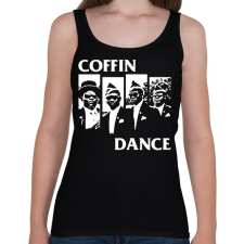 PRINTFASHION Dancing Coffin Guys - Női atléta - Fekete női trikó