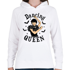PRINTFASHION Dancing Queen - Női kapucnis pulóver - Fehér