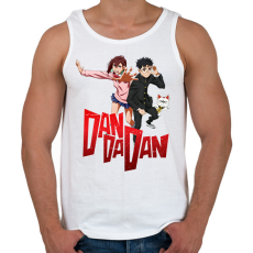 PRINTFASHION Dandadan - Férfi atléta - Fehér