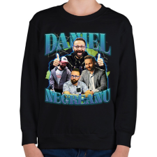 PRINTFASHION Daniel Negreanu - póker - Gyerek pulóver - Fekete gyerek pulóver, kardigán