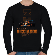 PRINTFASHION Daniel Ricciardo - Férfi pulóver - Fekete férfi pulóver, kardigán