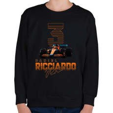PRINTFASHION Daniel Ricciardo - Gyerek pulóver - Fekete